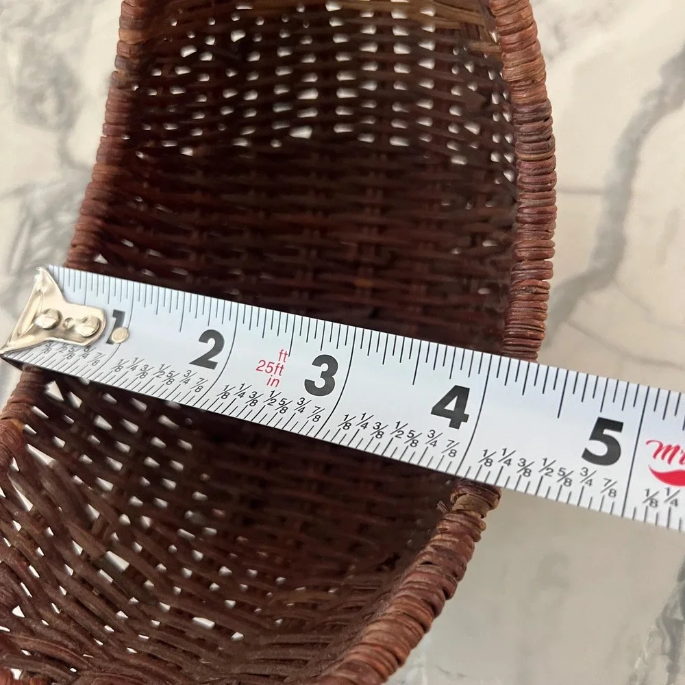 Vintage Round Chicken Woven Basket